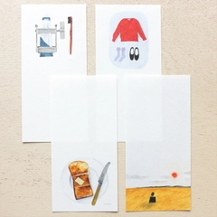 Chiết 4 tờ | các mẫu giấy note chữ nhật hãng Cozyca | hàng nhập chính hãng