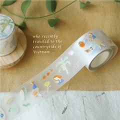 PET Tape Stickers bế sẵn 'Amelie's Day Trip' by teayoushop