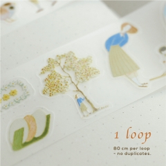 PET Tape Stickers bế sẵn 'Amelie's Day Trip' by teayoushop