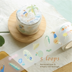 PET Tape Stickers bế sẵn 'Amelie's Day Trip' by teayoushop