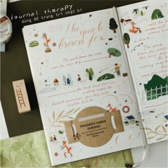 Washi Tape nhũ vàng nổi 