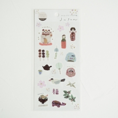 Stickers tranh washi by Miki Tamura
