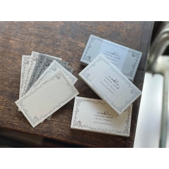 [Chiết lẻ 10 tờ] Các mẫu giấy note dập nhũ chìm hãng Oeda Letterpress Nhật Bản