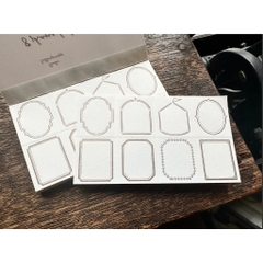 [Chiết lẻ 10 tờ] Các mẫu giấy note dập nhũ chìm hãng Oeda Letterpress Nhật Bản