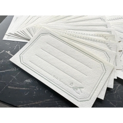 [Chiết lẻ 9 tờ] Các mẫu giấy Sticker Note dập nhũ chìm hãng Oeda Letterpress