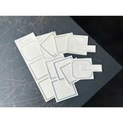 [Chiết lẻ 10 tờ] Các mẫu giấy note dập nhũ chìm hãng Oeda Letterpress Nhật Bản
