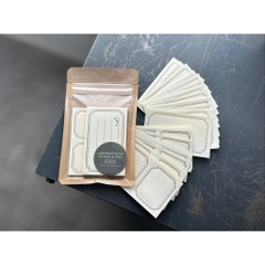 [Chiết lẻ 9 tờ] Các mẫu giấy Sticker Note dập nhũ chìm hãng Oeda Letterpress