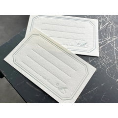[Chiết lẻ 9 tờ] Các mẫu giấy Sticker Note dập nhũ chìm hãng Oeda Letterpress