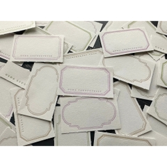 [Chiết lẻ 10 tờ] Các mẫu giấy note dập nhũ chìm hãng Oeda Letterpress Nhật Bản