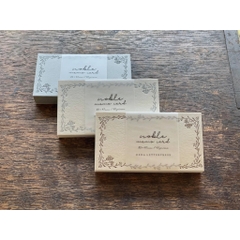 [Chiết lẻ 10 tờ] Noble card dập nhũ chìm hãng Oeda Letterpress x4
