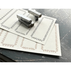 [Chiết lẻ 10 tờ] Các mẫu giấy note dập nhũ chìm hãng Oeda Letterpress Nhật Bản