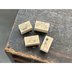 Các mẫu stamp (con dấu gỗ) hãng Oeda Letterpress