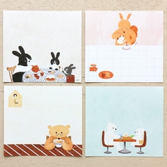 Chiết 8 tờ | các mẫu giấy note vuông hãng Cozyca | hàng nhập chính hãng