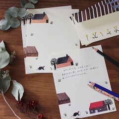 Set giấy viết thư và phong bì Cozyca| Chính hãng Nhật Bản