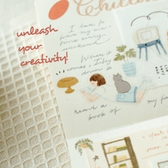 Palette Life 1 - PET Tape Stickers  hình dán bế sẵn | by teayoushop