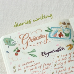 Palette Life 2- PET Tape Stickers hình dán bế sẵn | by teayoushop