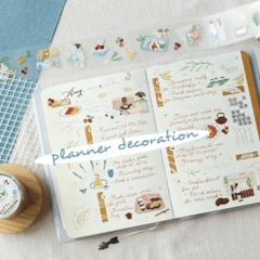 Palette Life 2- PET Tape Stickers hình dán bế sẵn | by teayoushop