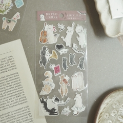 Các mẫu sticker chất giấy mỹ thuật | collab họa sĩ Nhật Bản