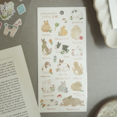 Các mẫu sticker chất giấy mỹ thuật | collab họa sĩ Nhật Bản