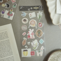 Các mẫu sticker chất giấy mỹ thuật | collab họa sĩ Nhật Bản