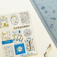 Các mẫu sticker con tem Letterpress (in thủ công) | Shinzi Katoh