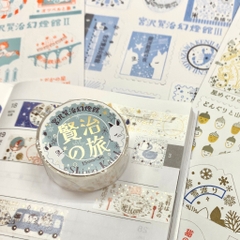 Các mẫu washi tape gold foil chủ đề Kenji's Trip siêu xinh | by Shinzi Katoh