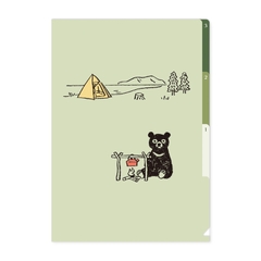 Các mẫu Clear File 3 ngăn size A4 chủ đề Mountain | Hãng Ryuryu Nhật Bản