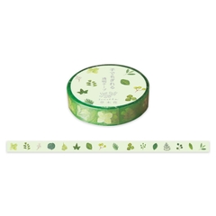 Các mẫu clear tape (chất PET trong suốt) chủ đề hoa lá ép khô | hãng Ryuryu Nhật Bản