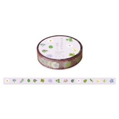 Các mẫu clear tape (chất PET trong suốt) chủ đề hoa lá ép khô | hãng Ryuryu Nhật Bản