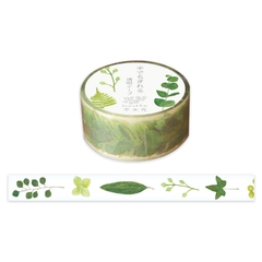 Các mẫu clear tape (chất PET trong suốt) chủ đề hoa lá ép khô | hãng Ryuryu Nhật Bản