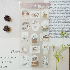 Các mẫu sticker chất giấy mỹ thuật | collab họa sĩ Nhật Bản