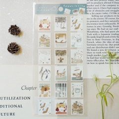 Các mẫu sticker chất giấy mỹ thuật | collab họa sĩ Nhật Bản