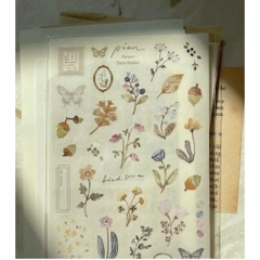Các mẫu sticker sheet chất washi hãng Pion l Taiwan
