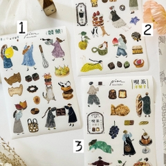 Các mẫu sticker sheet chất washi hãng Pion l Taiwan