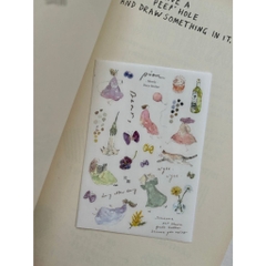 Các mẫu sticker sheet chất washi hãng Pion l Taiwan