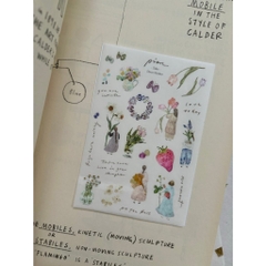 Các mẫu sticker sheet chất washi hãng Pion l Taiwan