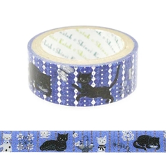 Các mẫu washi tape nhũ vàng holo Shinzi Katoh siêu lung linh