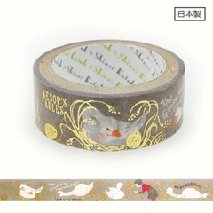 Các mẫu washi tape nhũ vàng holo Shinzi Katoh siêu lung linh