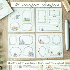 [Full tệp] Giấy frame note dạng Sticker | original by teayoushop