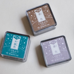 [NEW] Các mẫu mực in có nhũ Shachihata - Kosai (Glitter) - mini size pad