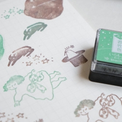 [NEW] Các mẫu mực in có nhũ Shachihata - Kosai (Glitter) - mini size pad