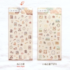Sticker sheet Lampo Sticker Mini hãng Mindwave - Nhật Bản