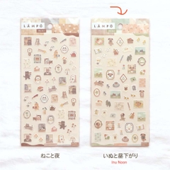 Sticker sheet Lampo Sticker Mini hãng Mindwave - Nhật Bản