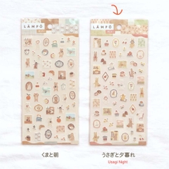 Sticker sheet Lampo Sticker Mini hãng Mindwave - Nhật Bản