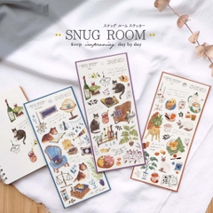 Sticker sheet Snug Room hãng Mindwave - Nhật Bản