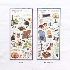 Sticker sheet Snug Room hãng Mindwave - Nhật Bản