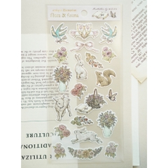 [2025] Các mẫu sticker giấy mỹ thuật Paper Seal | chủ đề mùa xuân | collab họa sĩ Nhật Bản