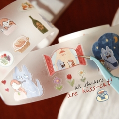 PET tape stickers 