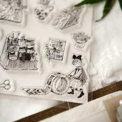 Set con dấu trong suốt Clear Stamps Set | Original Product by teayou