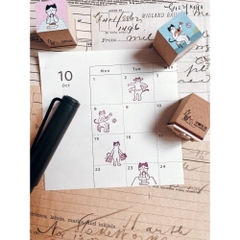 Các mẫu con dấu gỗ Daily Sam hãng Rikka Stationery
